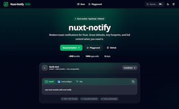 Nuxt Notify gallery image