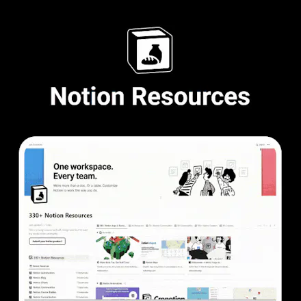 330+ Notion Resources gallery image