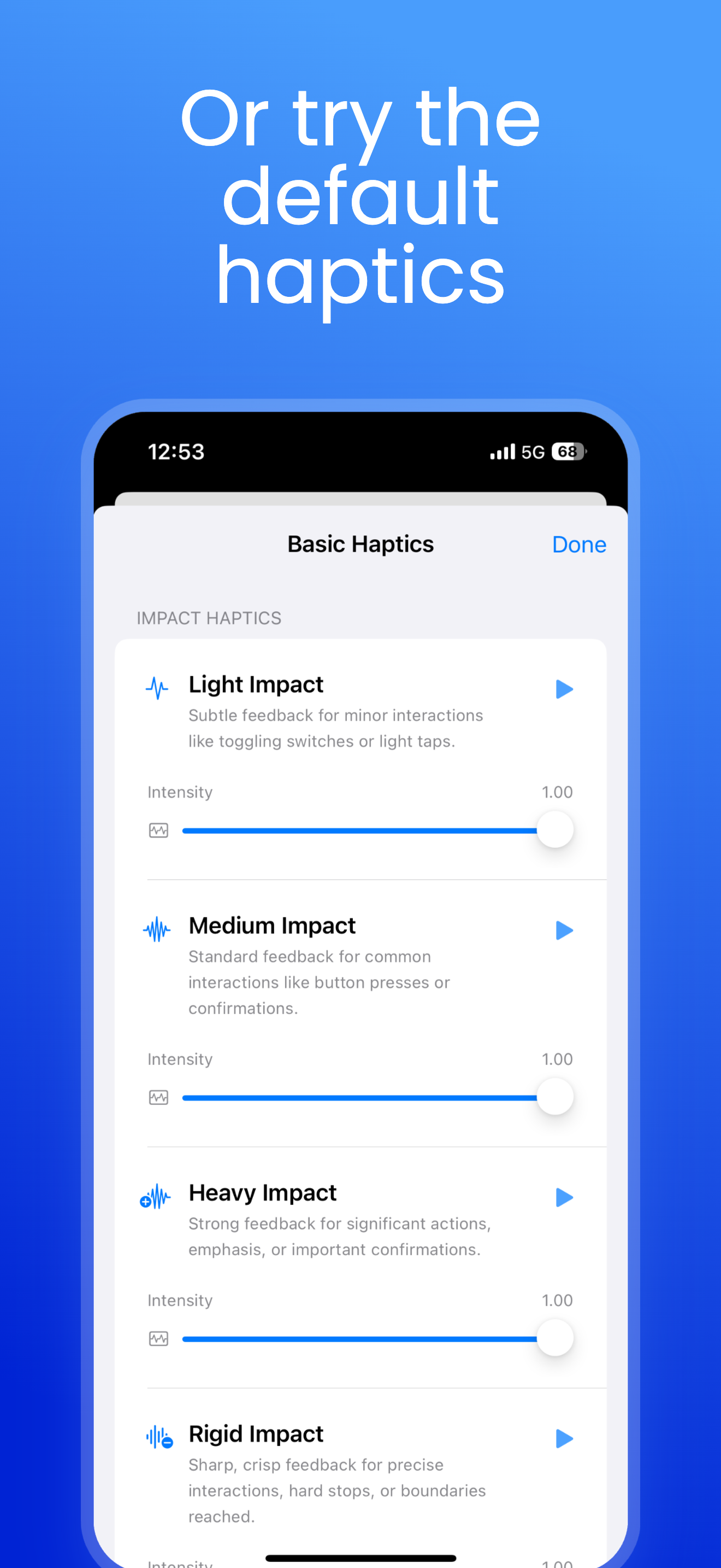 Haptic Pro - Create Haptic patterns manually or generate from music/audio media 5