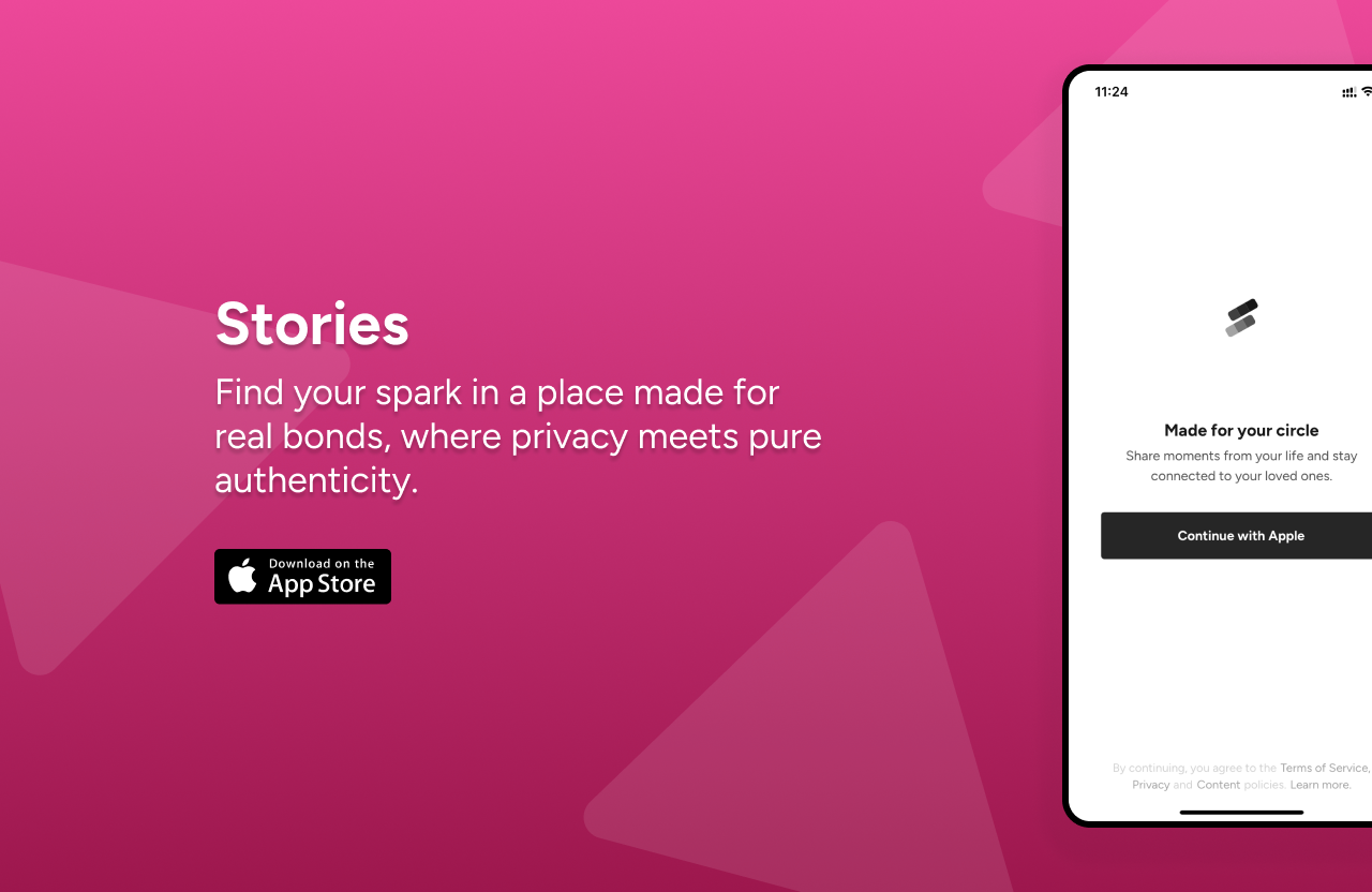 Stories - Closed Social Network media 1