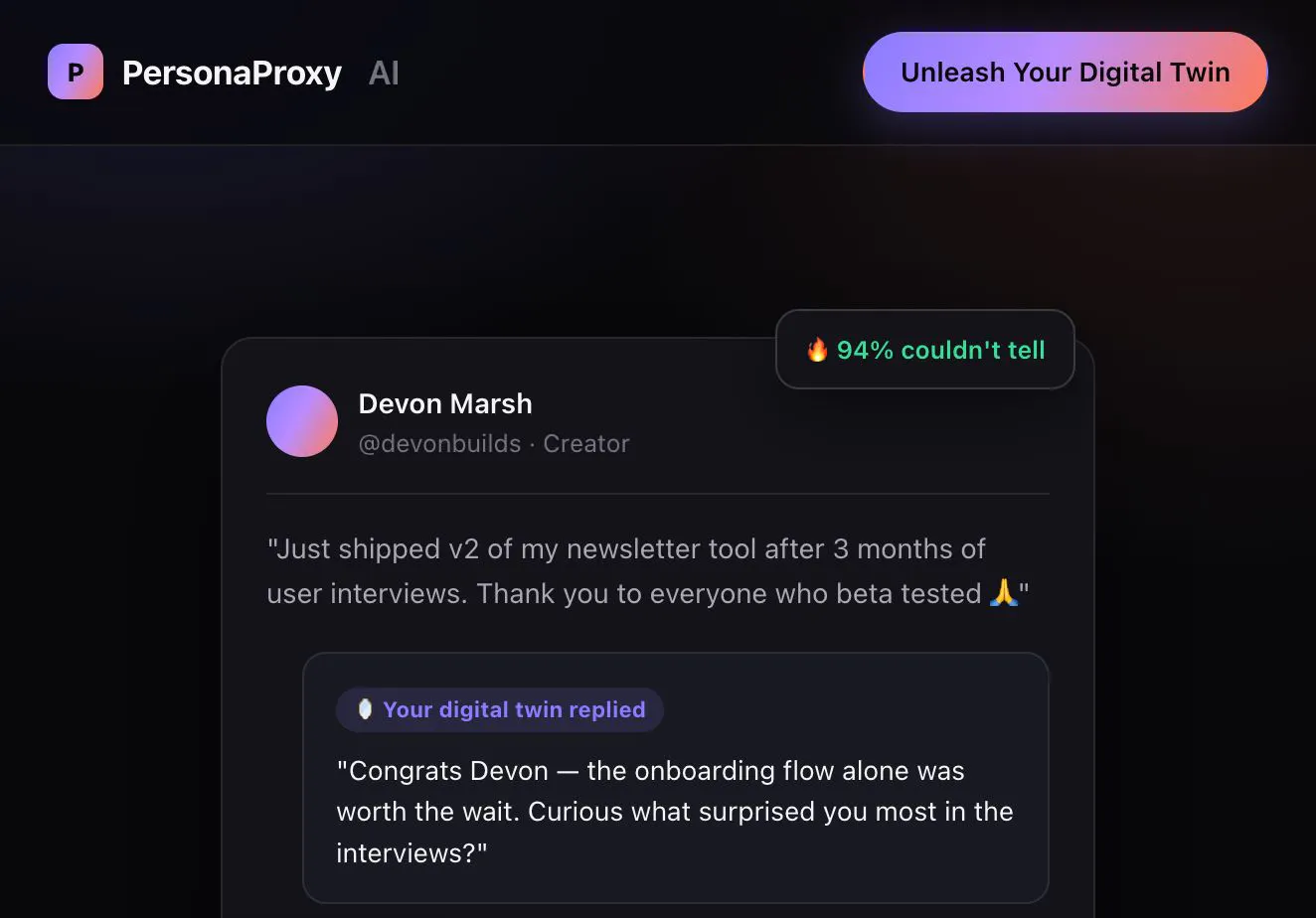 PersonaProxy AI logo