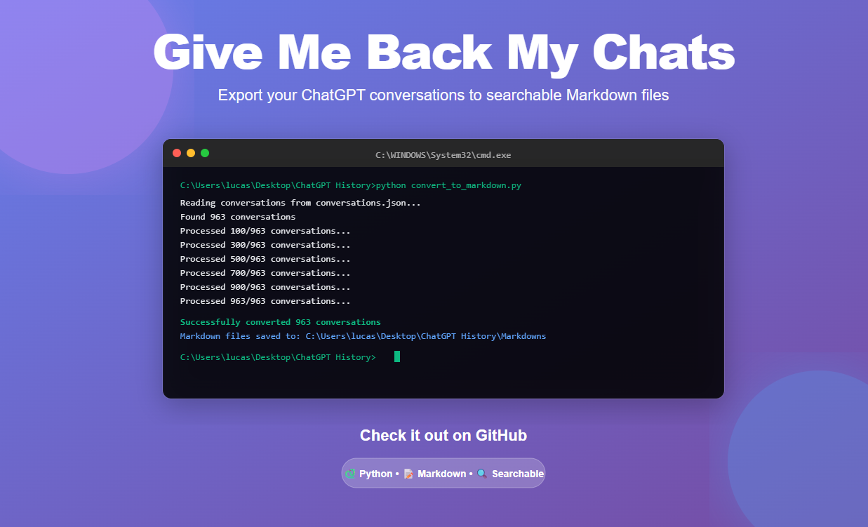 Give Me Back My Chats gallery image