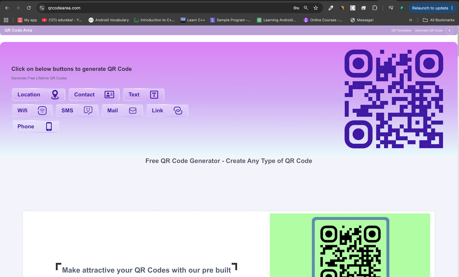 Qr Code Area screenshot 1