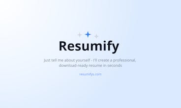 Resumify gallery image