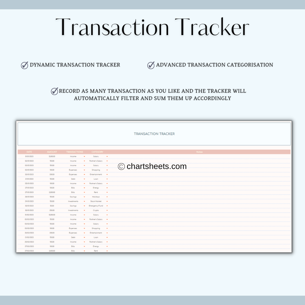 50/30/20 Budget Spreadsheet Template media 5