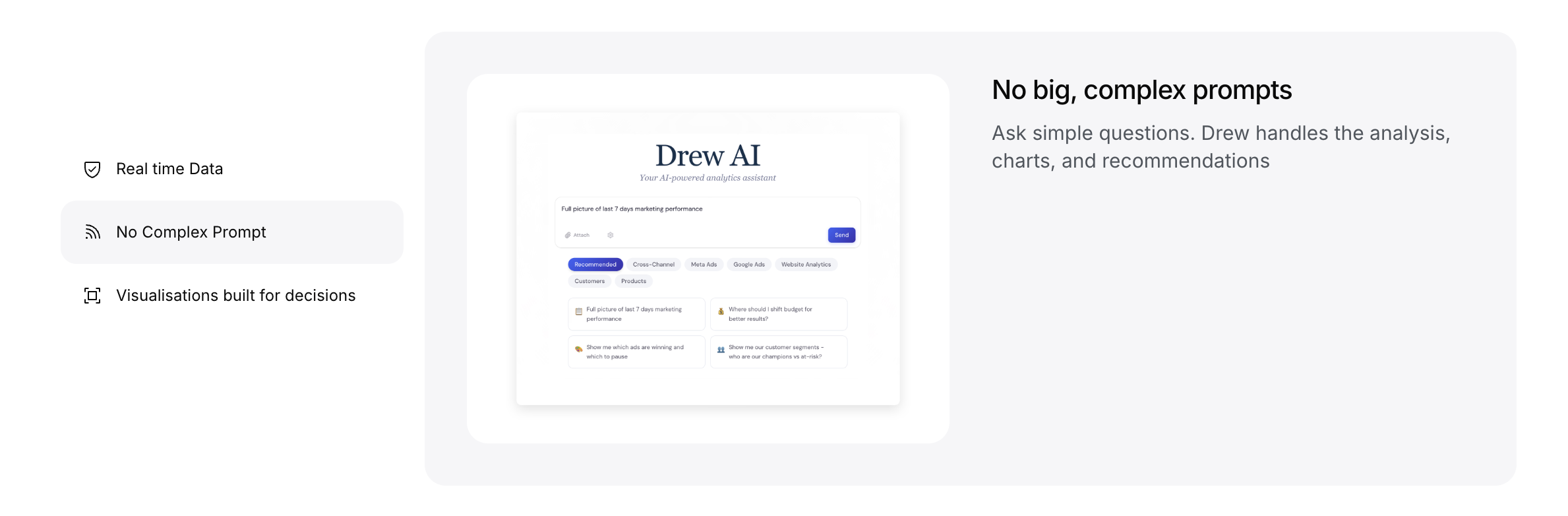 Drew AI (Beta) - Screenshot 5 showing product features and functionality