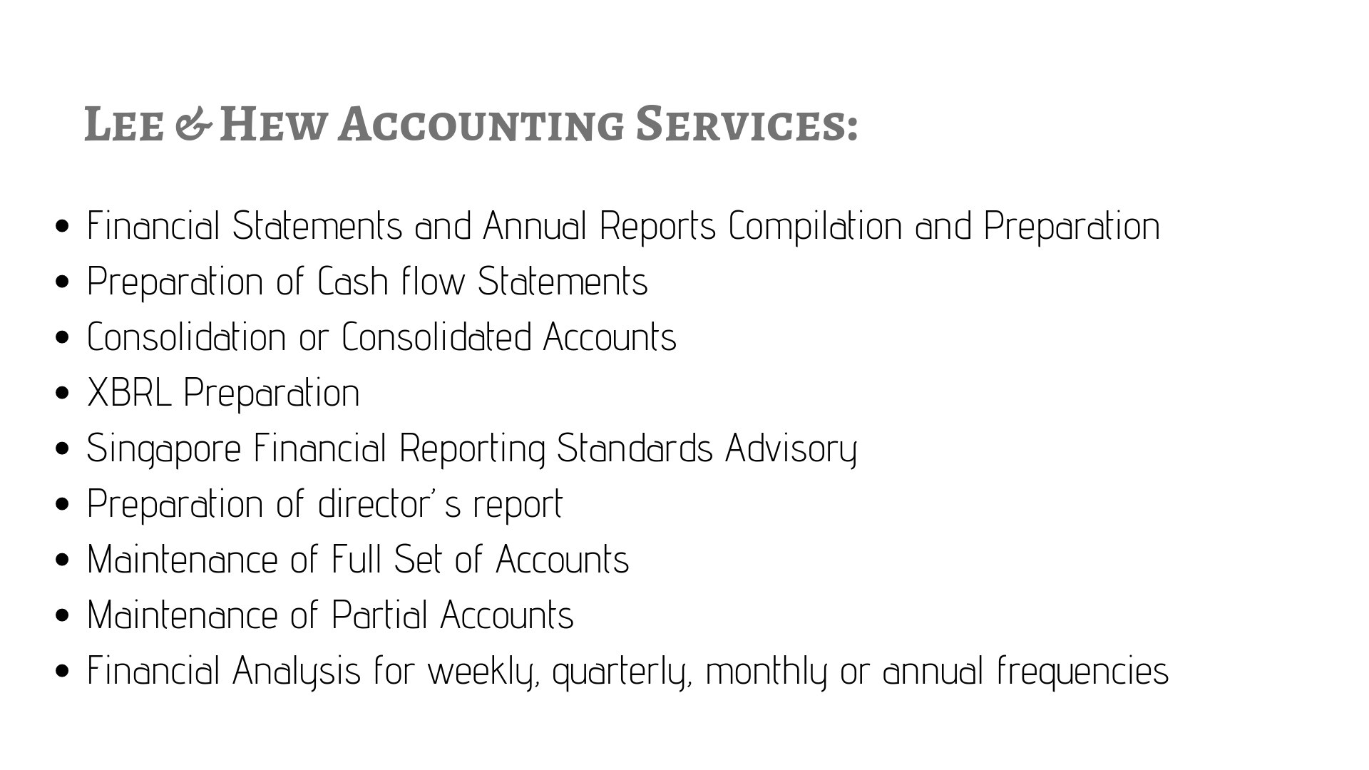 Accounting Services Singapore