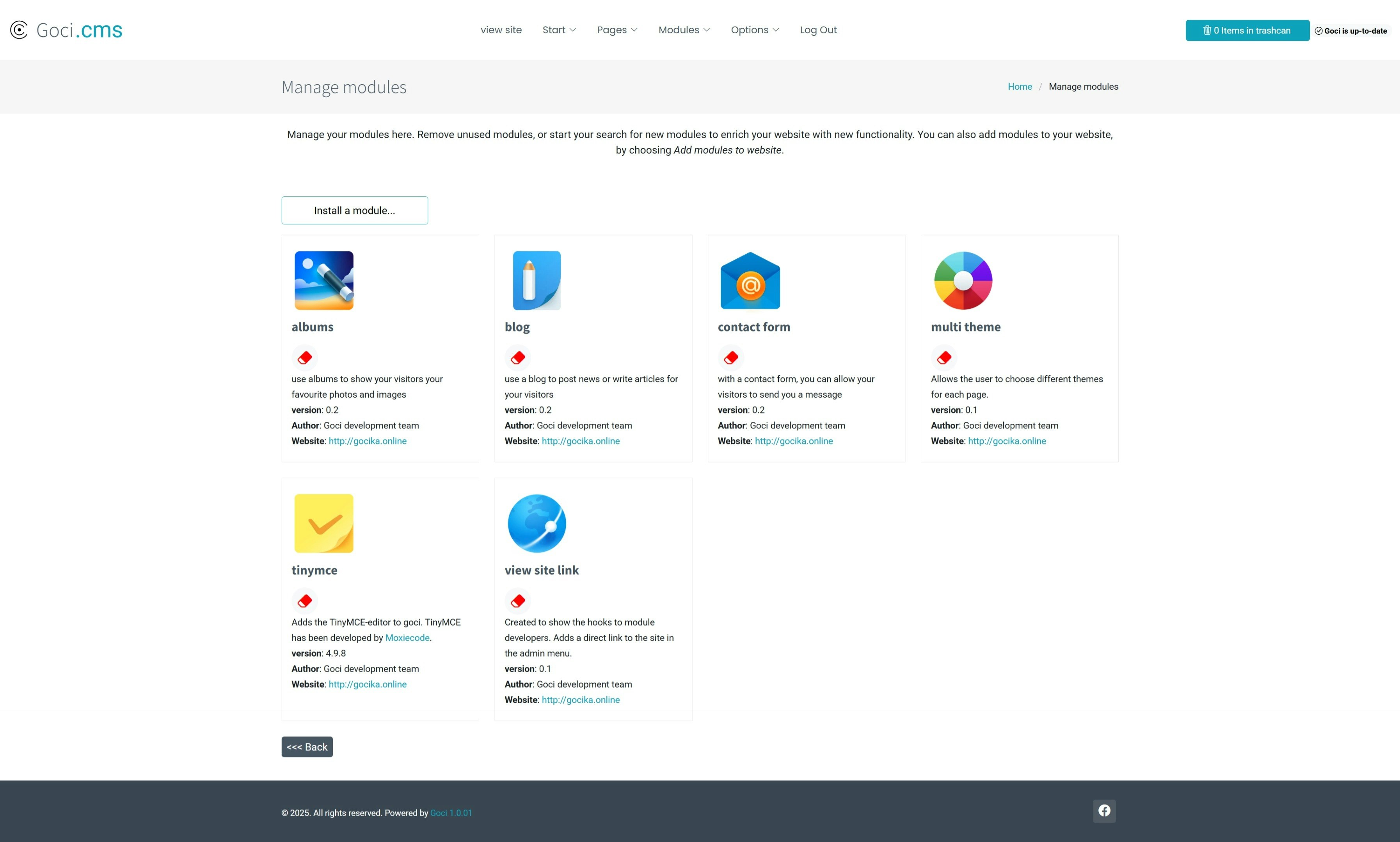 Goci CMS media 4