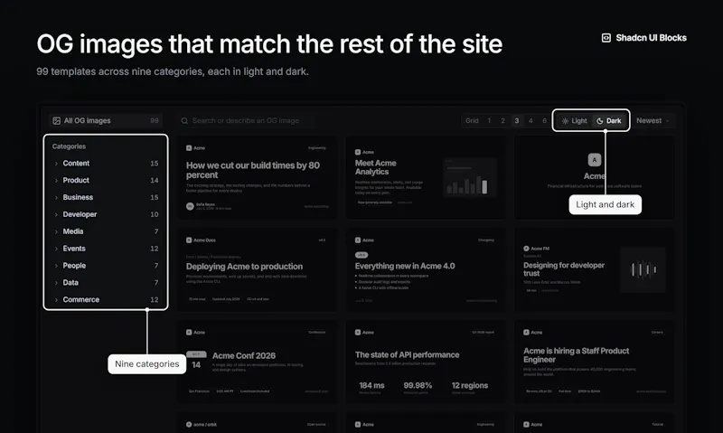 Shadcn UI Blocks 2.0 screenshot 10