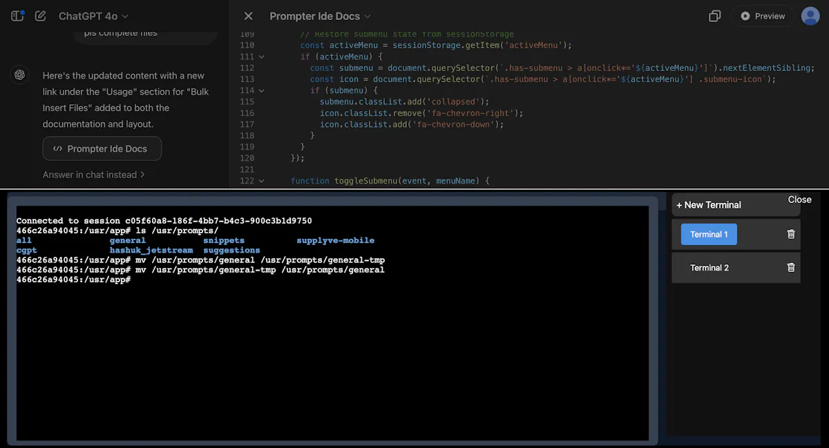 Prompter IDE