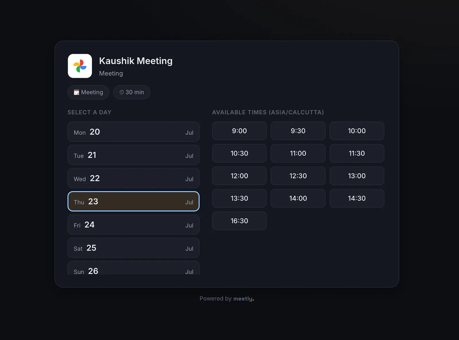 Meetly screenshot 3