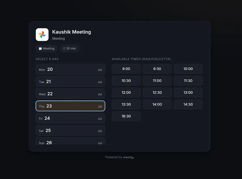 Meetly screenshot 3