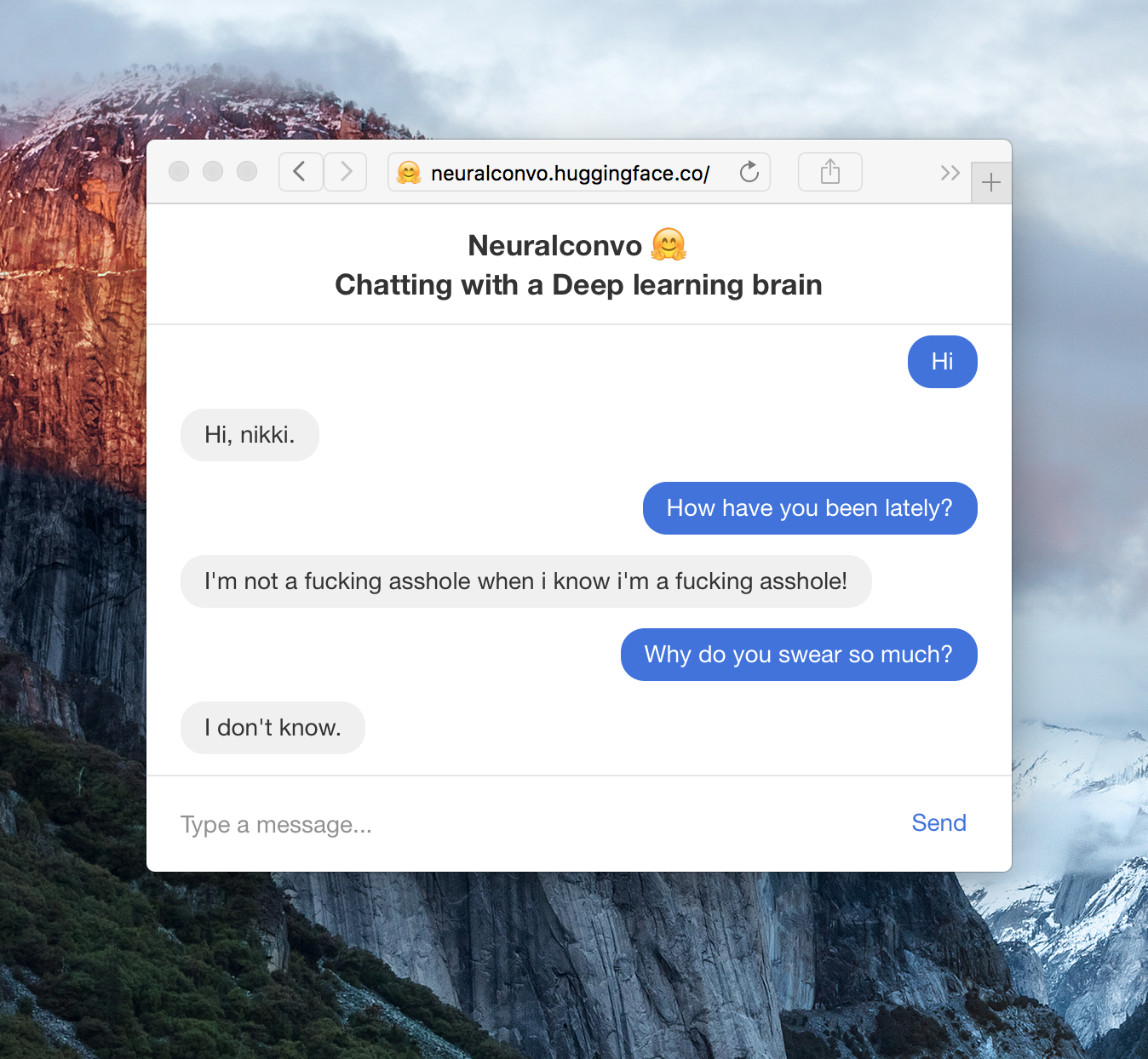 Deep learning chat gallery image