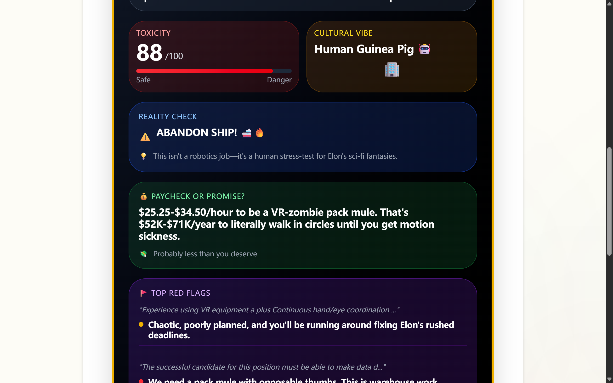 RedFlag.buzz - Screenshot 2 showing product features and functionality