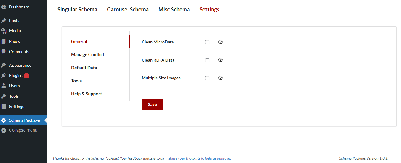 Schema Package media 8
