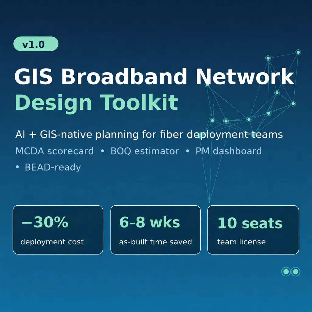 GIS Broadband Network Design Tool