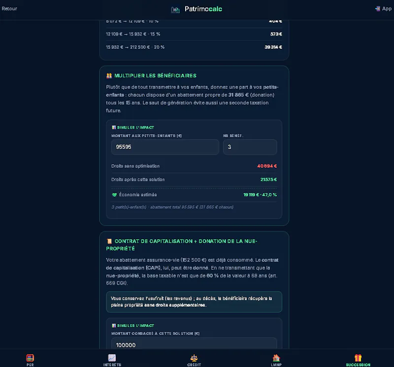 Patrimocalc screenshot 5