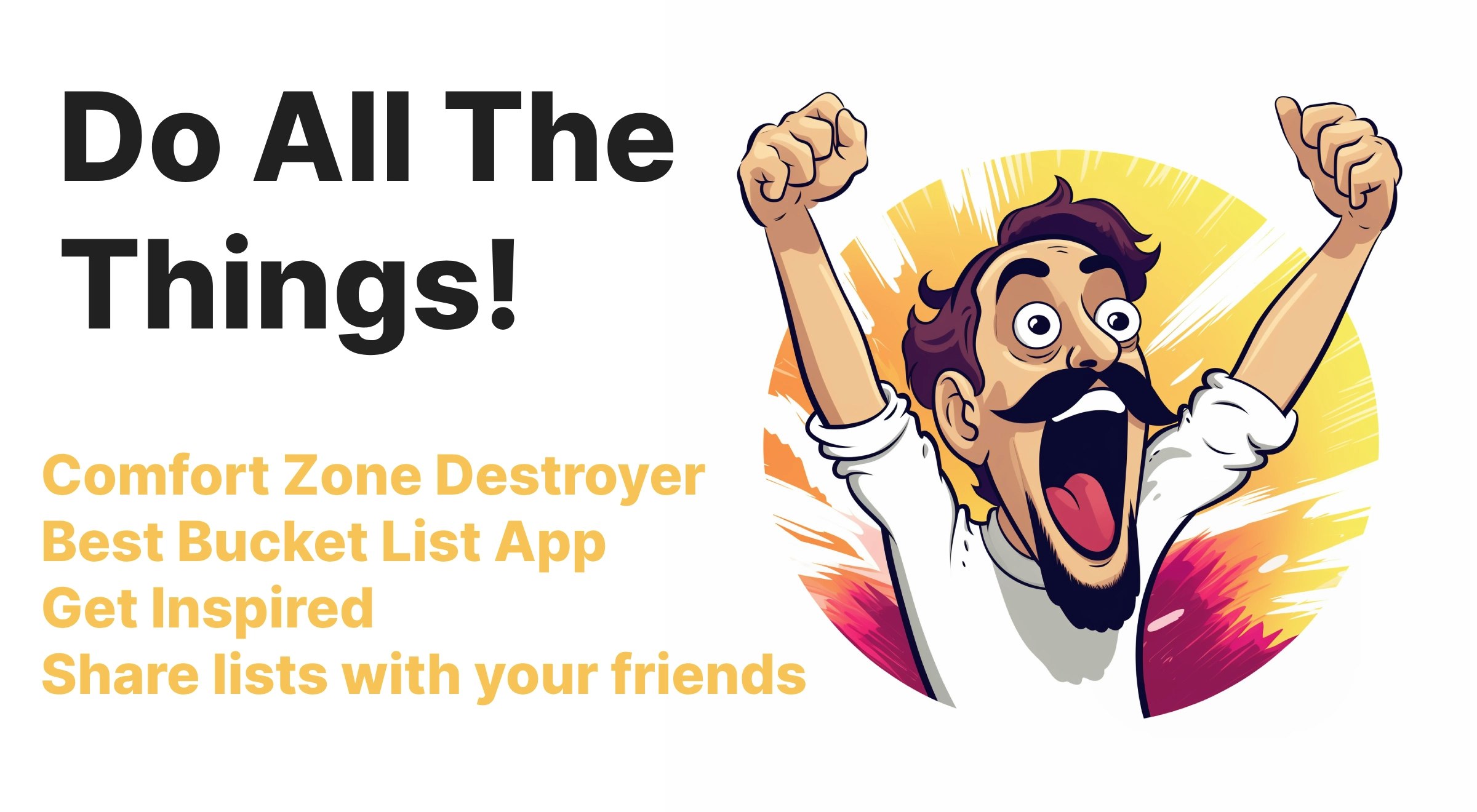 startuptile Do All The Things!-Comfort zone destroyer share bucket lists – get inspired