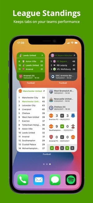 Teams - Football/Soccer Widget gallery image