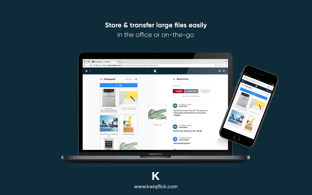KwiqFlick File Transfer Chrome Extension gallery image