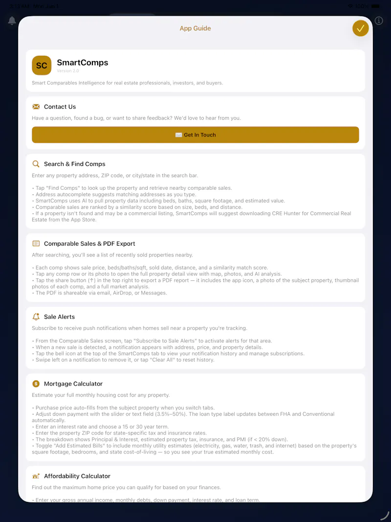 SmartComps: Know Before You Buy Homes screenshot 7