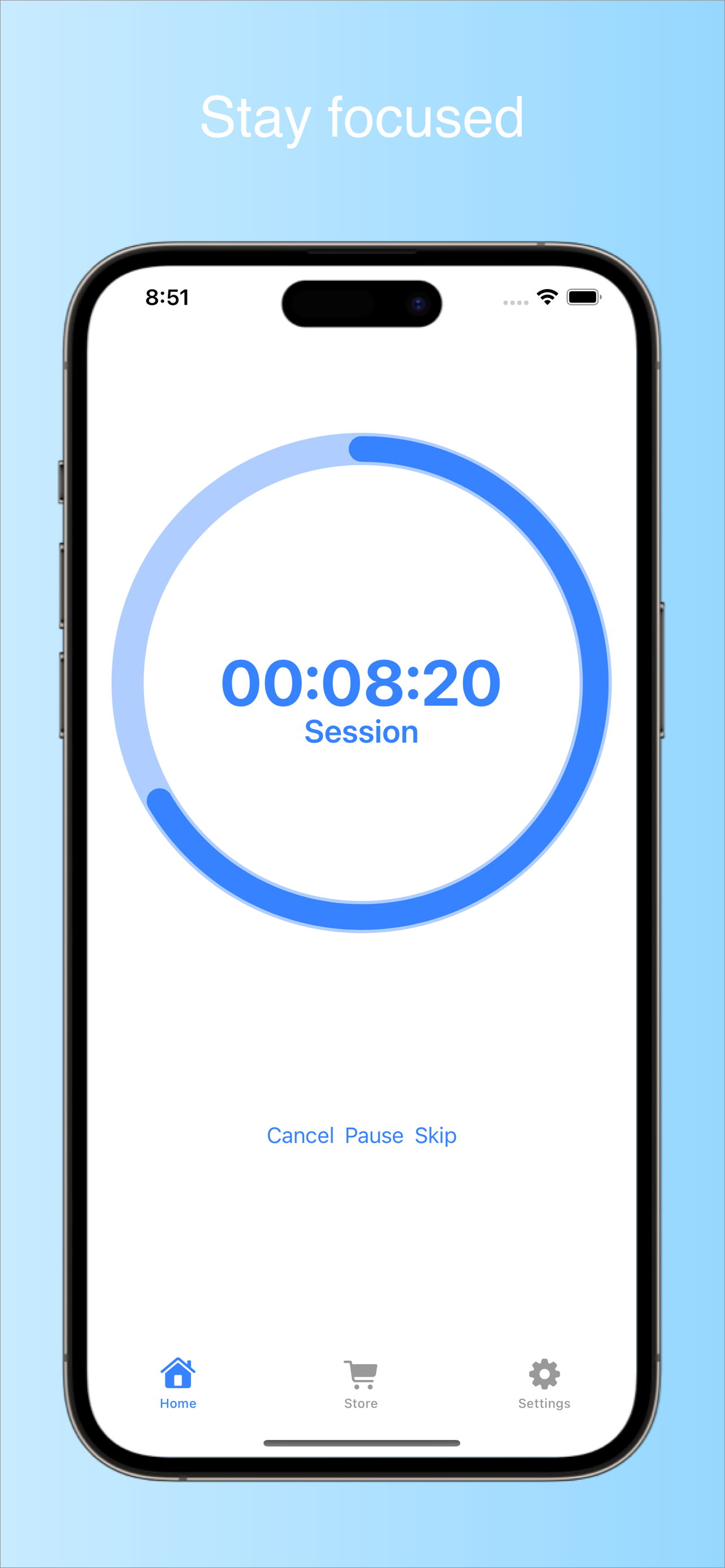 Blaubeeren - Fokus -Timer Medien 1