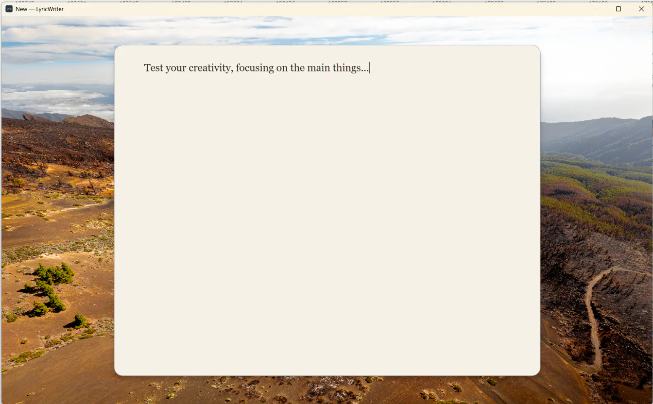 LyricWriter gallery image
