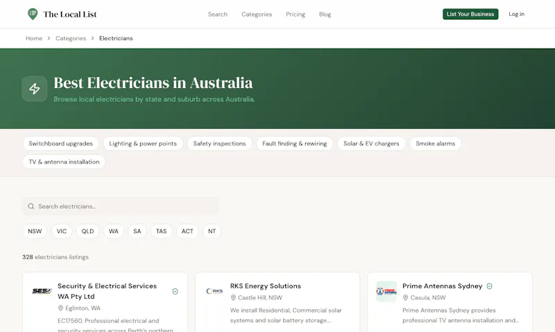 The Local List screenshot 2