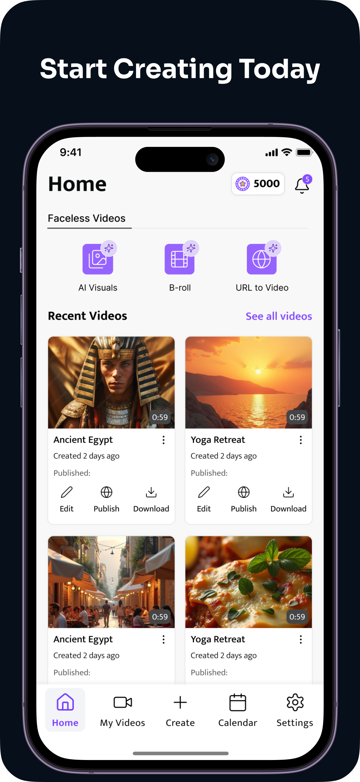 Syllaby Mobile App - AI Video Generator gallery image