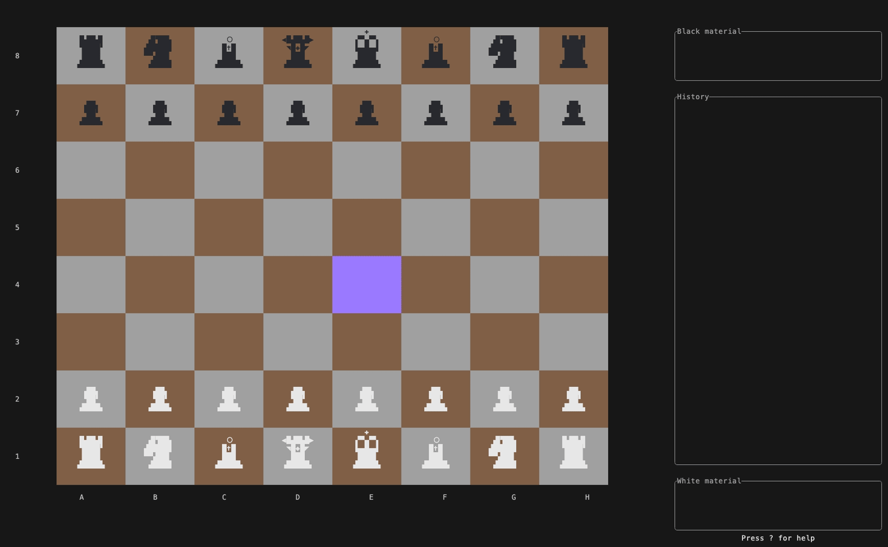 Chess-tui - Main product screenshot demonstrating key features and user interface