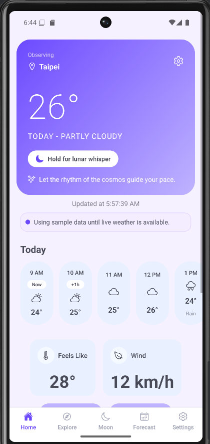 Minimal Moon Weather gallery image