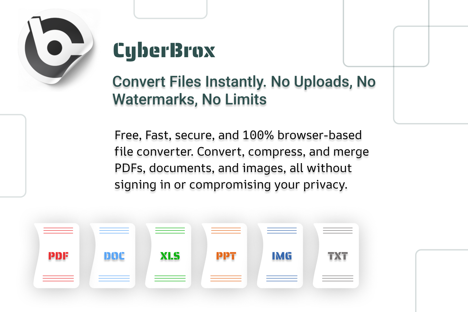 CyberBrox | Free Online File Converter - Main product screenshot demonstrating key features and user interface