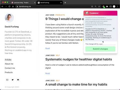 Codebird gallery image