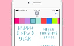 Xmas Greeting - Color Christmas Greetings Sticker media 3