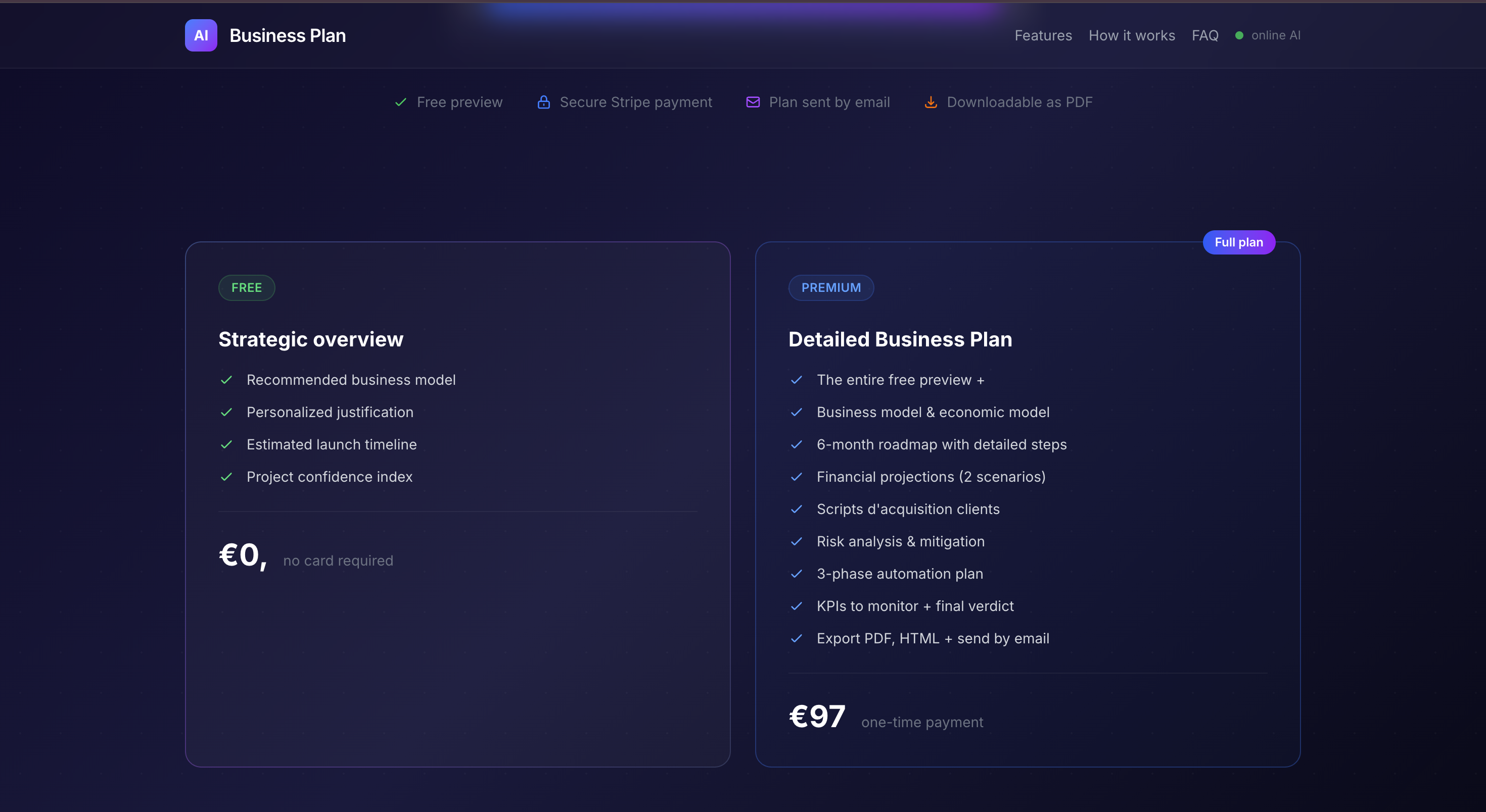   AI Business Plan  gallery image