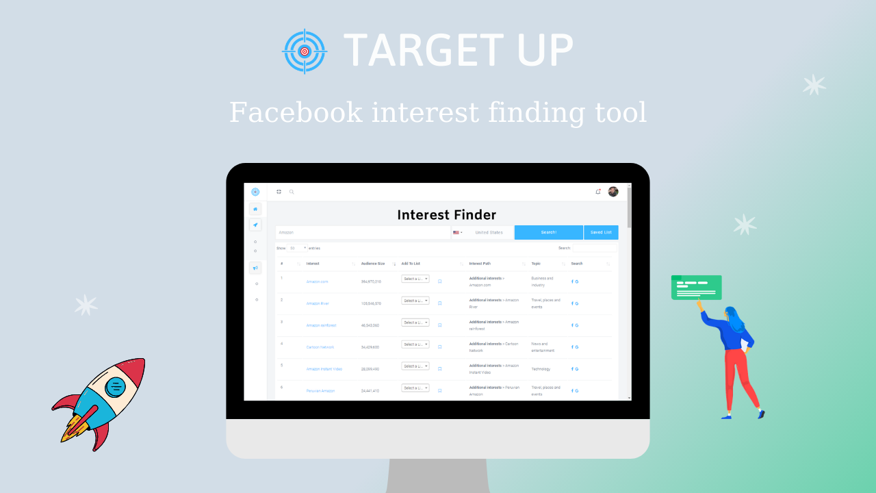 Target Up | Hidden Interest Finding Tool gallery image