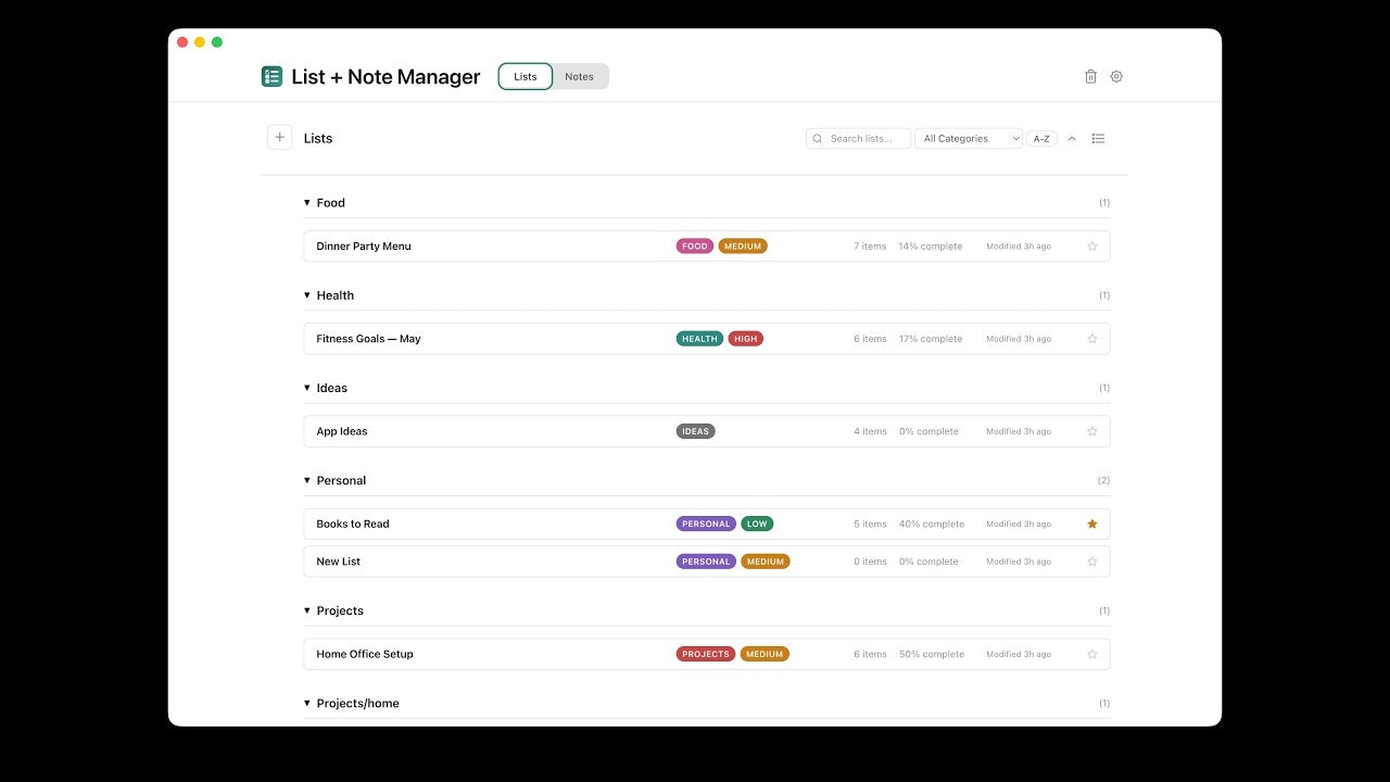 Lists & Notes gallery image