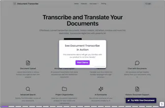 DocumentTranscribe.com gallery image