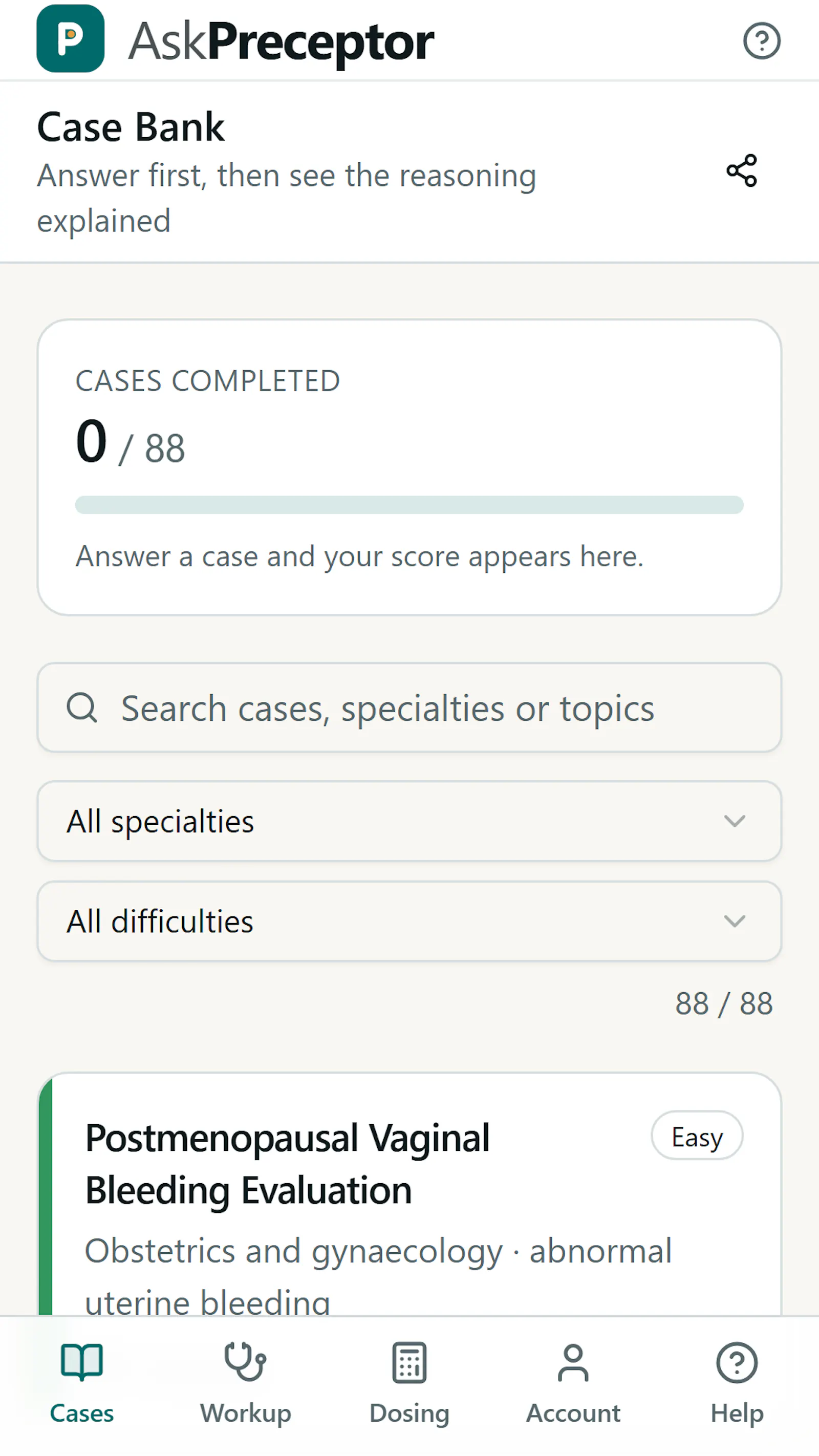 AskPreceptor screenshot 2