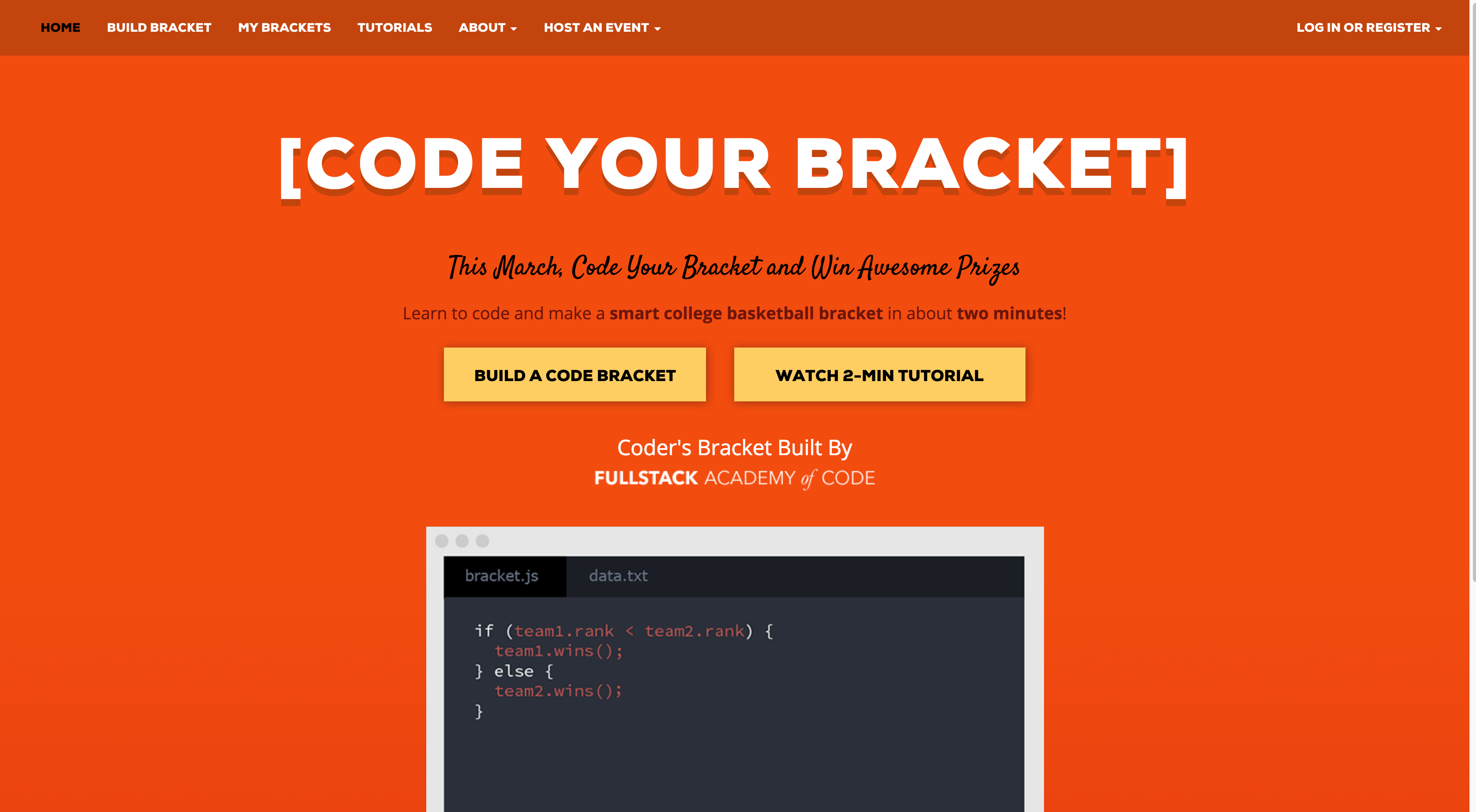 Coders Bracket - NCAA March Madness with JavaScript