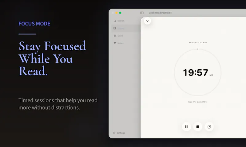 Book Reading Habit - for macOS screenshot 3