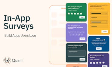 Qualli Mobile App Feedback-Umfrageerstellung und Versandoberfläche