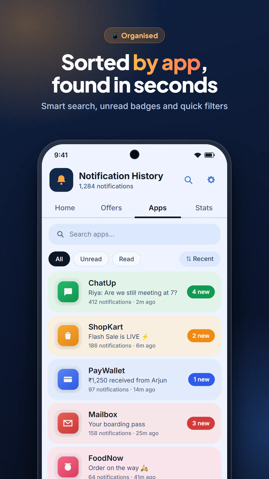 Noti Vault - Notification History App gallery image
