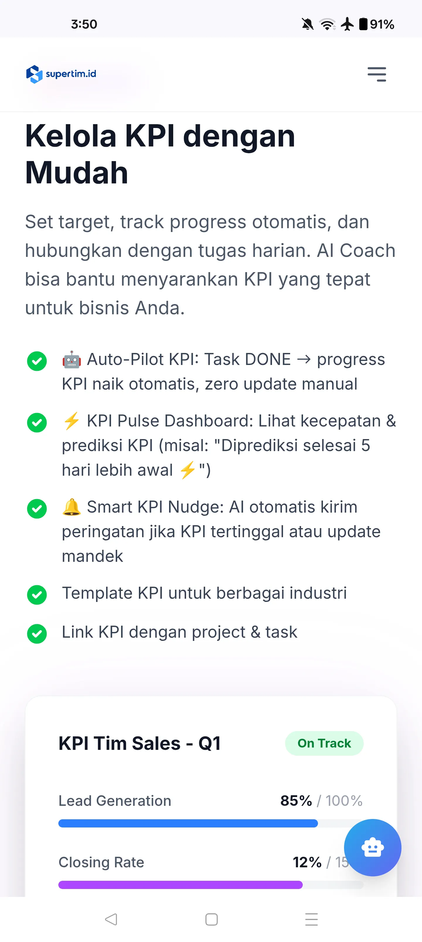 Supertim.id harga founding member 제품 배너