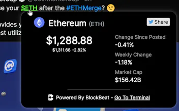 BlockBeat Crypto Hover Chrome Extension gallery image