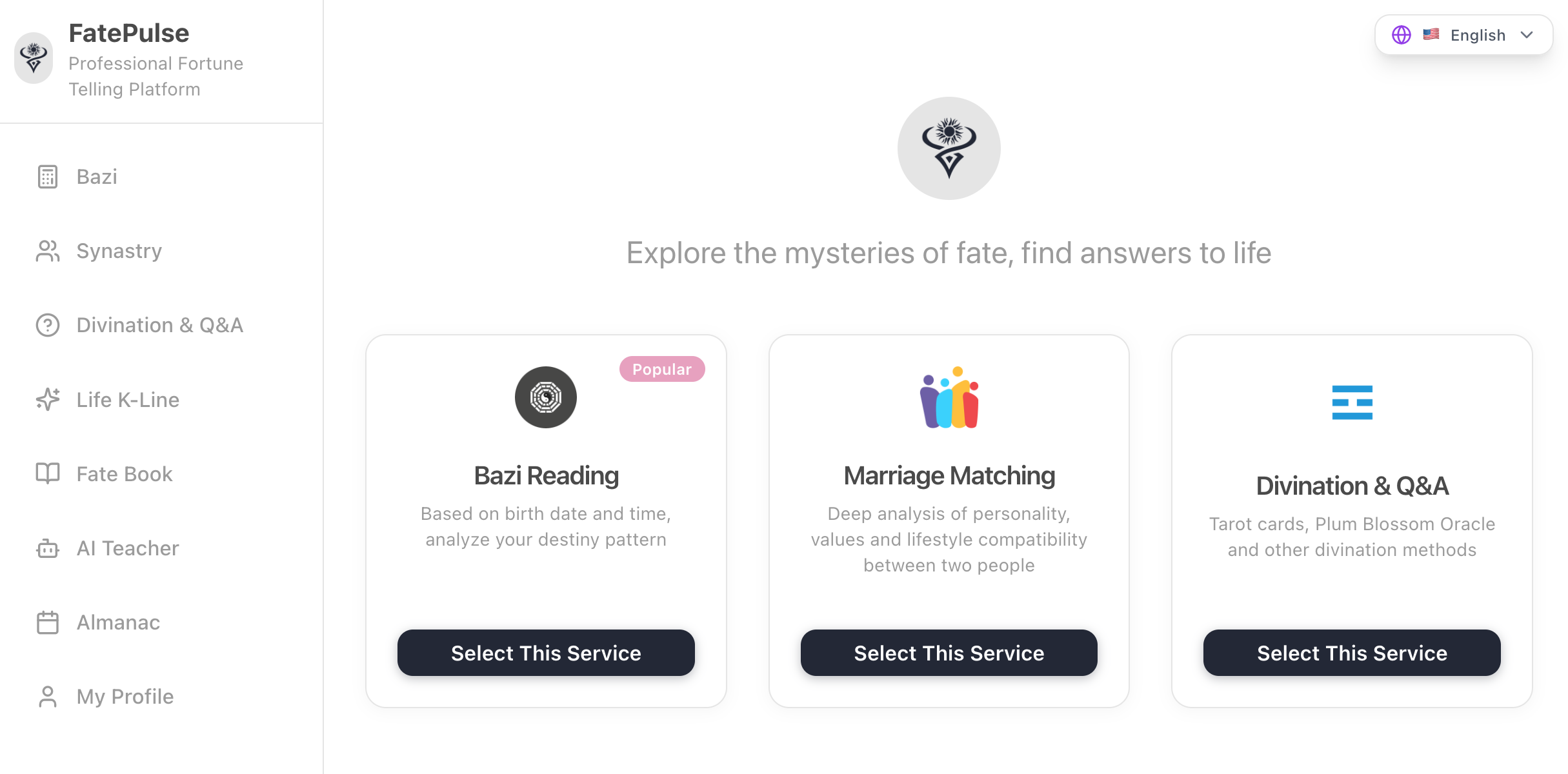 FatePulse - Main product screenshot demonstrating key features and user interface