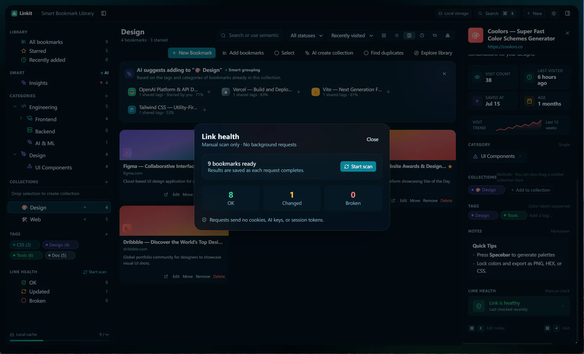 Linkit is a desktop bookmark manager screenshot 6