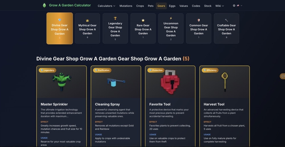 Ultimate Grow A Garden Calculator gallery image