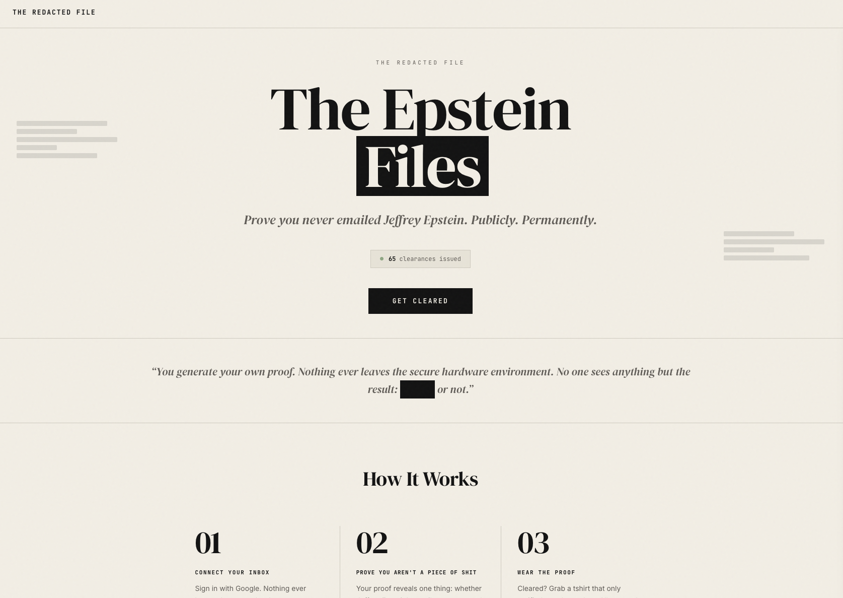 The Redacted File gallery image