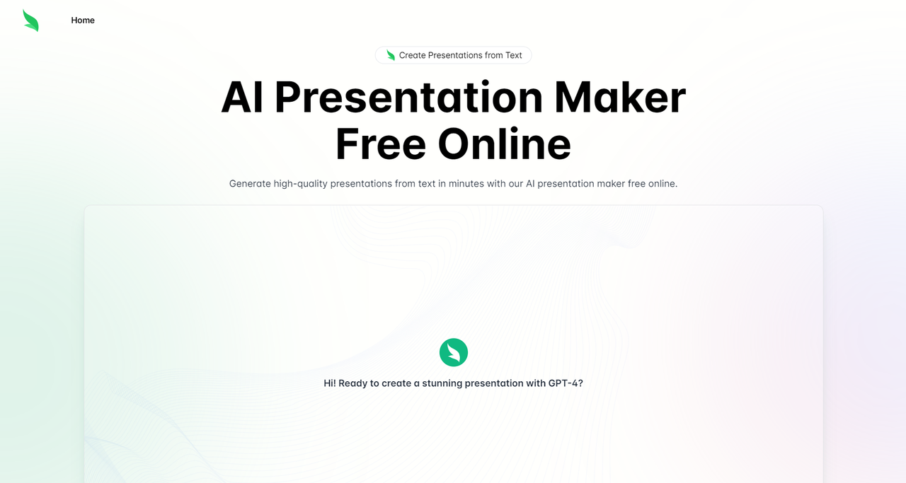 startuptile Slides.bot: AI Presentation Maker-Generate high-quality presentations from text in minutes